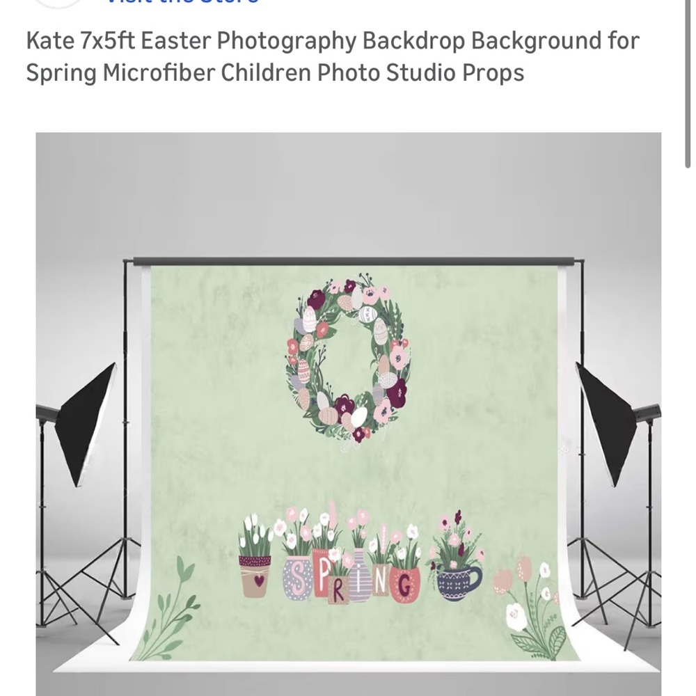 Kate Easter backdrop size 7x5